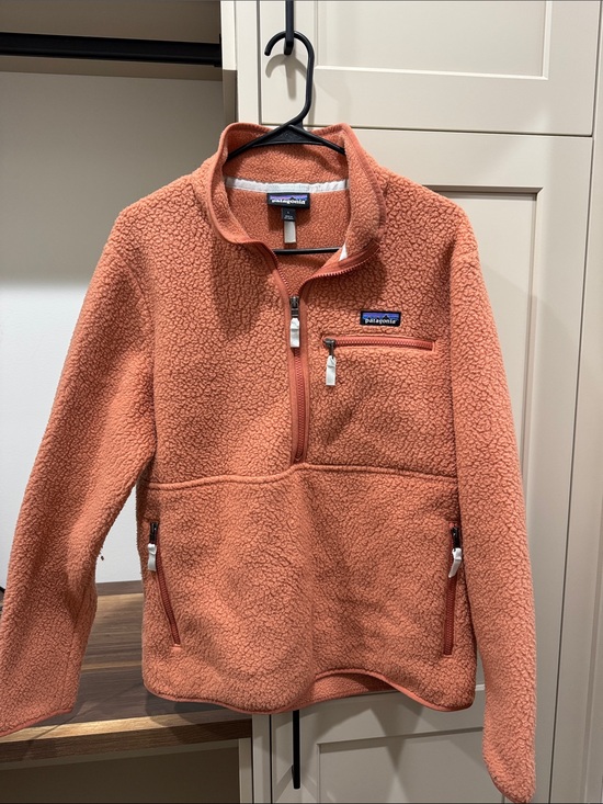 Patagonia Tops - Patagonia Orange Quarter-Zip Fleece Pullover